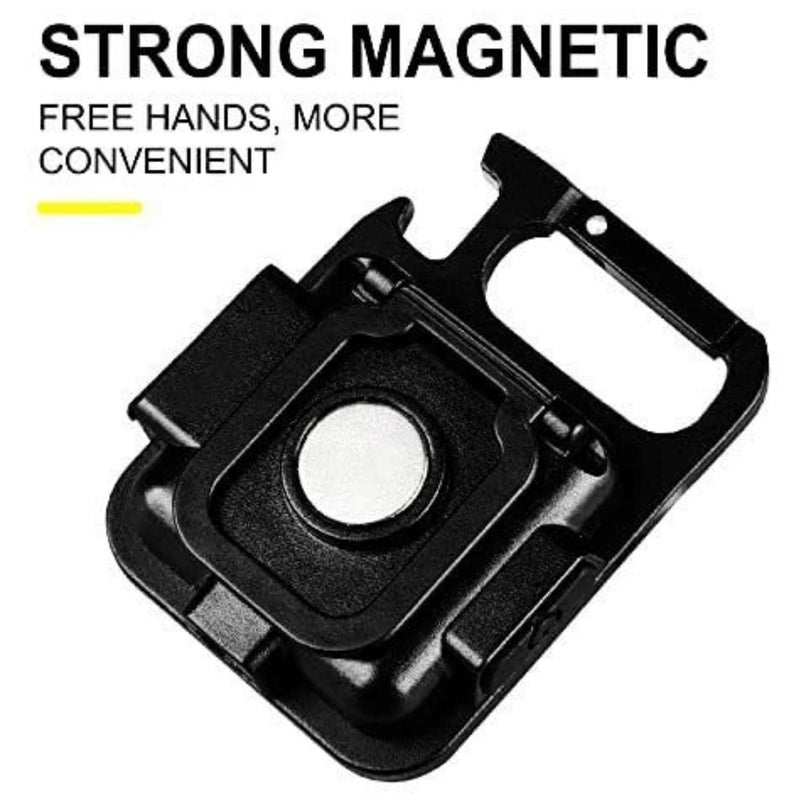 Jiya Enterprise Jiya Enterprise Multifunction Keychain Led Light with Bottle Opener, Magnetic Base and Folding Bracket Mini Cob 500 lumens Rechargeable Multifunctional Keychain Emergency Light Keychain (Square) - Image 3