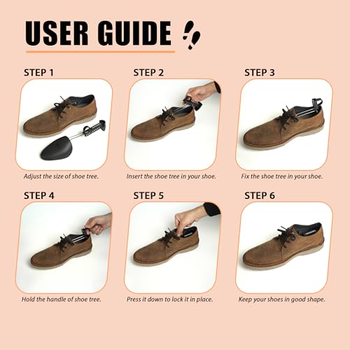 Shoe mistri أشجار الأحذية القابلة للتعديل من ميسري بريميوم للرجال، شكل أحذية جلدية، موسع شكل، أشجار بلاستيكية قابلة للتعديل لجميع الأحذية، لمنع التشكيل والتجاعيد - Image 3