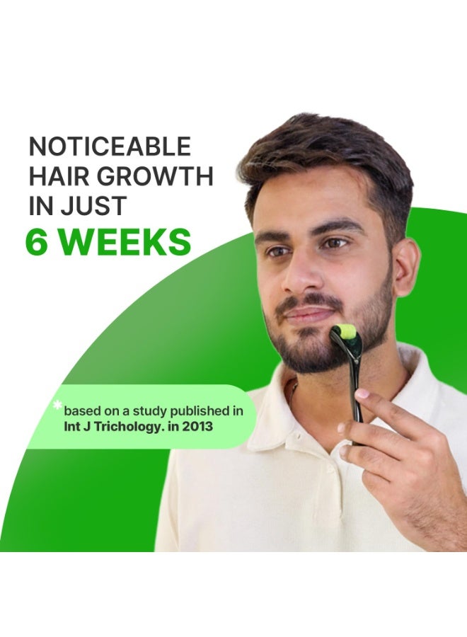 So True Sotrue Epifine Derma Roller 0.5mm | 540 Medical Grade Stainless Steel Needles | Derma Roller for Hair Growth & Thickening, Repair Damages and Activates Hair Follicles (Green) - Image 2