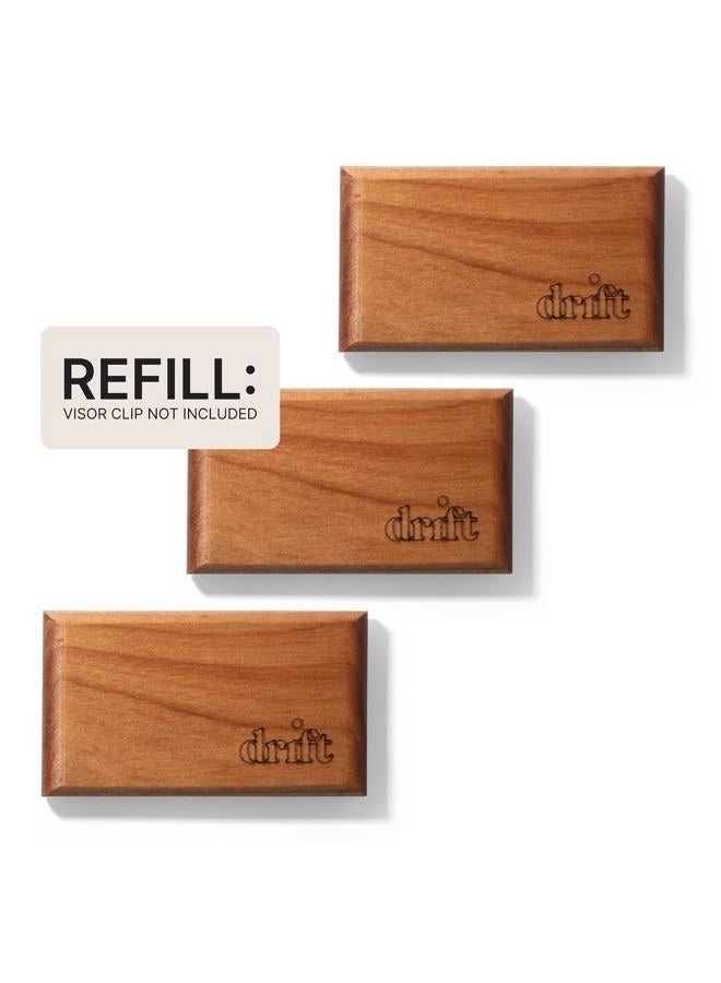 Drift Car Air Freshener - Wood Fragrance - Automotive Odor Eliminator - Car Fresheners Long Lasting - Variety Scent Refill - Pack of 3 - NO CLIP INCLUDED - Image 2