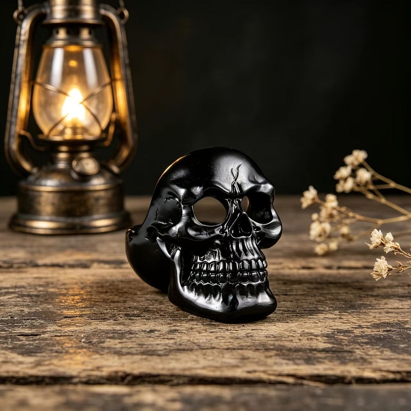 White Skull Ashtray Home Bar Decor Coffee Table Gift - Image 4