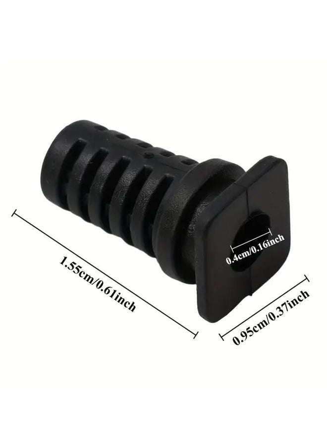 10pcs Black Heavy Duty Plastic Cable Connector Sleeves Cord Protectors Extension Cord Caps - Image 5