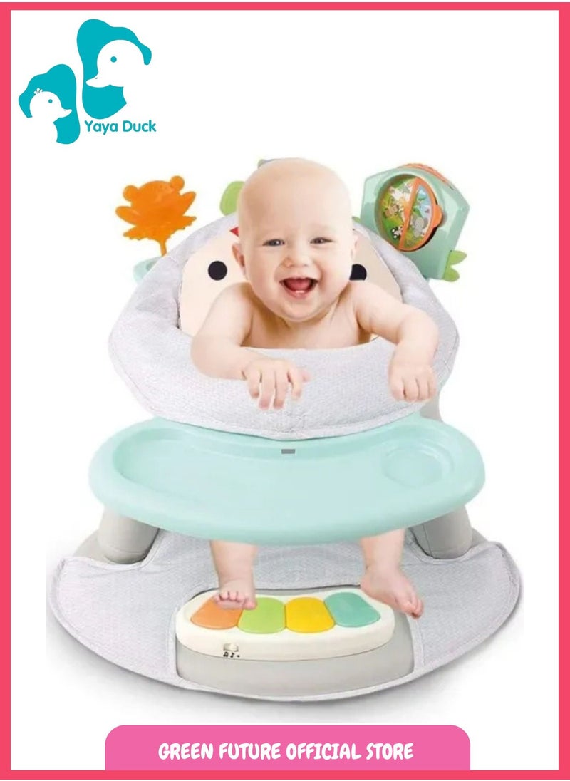 Baby Feeding Chair with Activity Center | Toddler Booster Seat with Interactive Toys and Musical Pedal | 2-in-1 Dining and Play Seat - pzsku/Z4C900696C92BB9791407Z/45/_/1738836575/c8c9d2e7-e5db-438b-81aa-f57f76ea1b7f