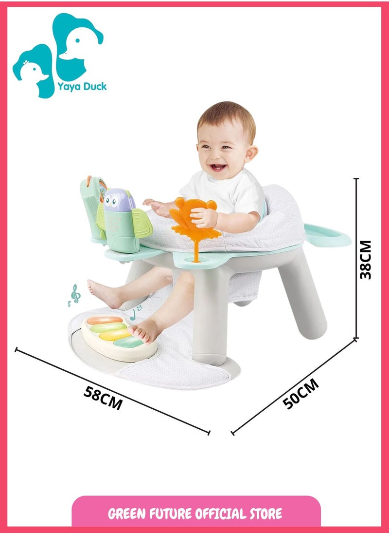 Baby Feeding Chair with Activity Center | Toddler Booster Seat with Interactive Toys and Musical Pedal | 2-in-1 Dining and Play Seat - pzsku/Z4C900696C92BB9791407Z/45/_/1738836586/d00cc3a0-6203-44a1-a593-701387e73f64