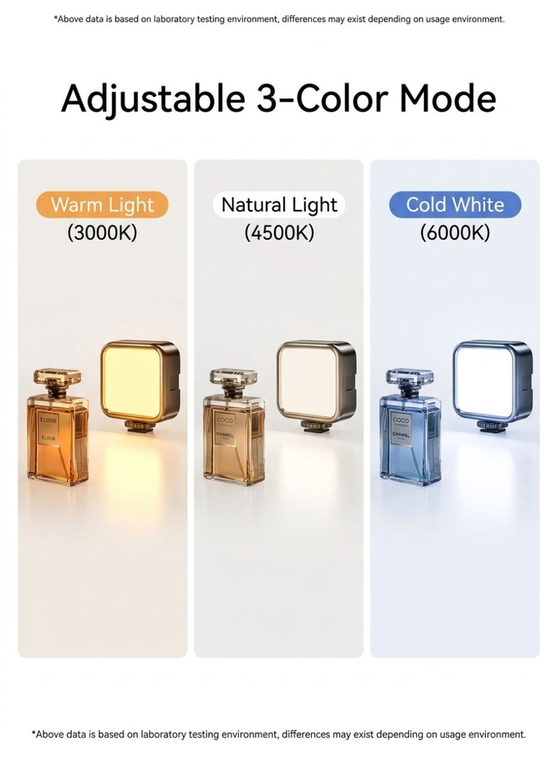 Portable Clip-On LED Video Light with 3 Color Temperatures & Adjustable Brightness for Phone Laptop Camera - Image 4