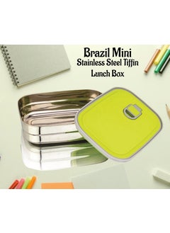 Nabhya Nabhya Brazil Mini Stainless Steel Tiffin Box for Kids, Vacuum Hole with Airtight Leak Proof Lunch Box | Keeps Food Warm & Fresh | Meal Lunch Box for School, Boys & Girls-300ml  - Image 3