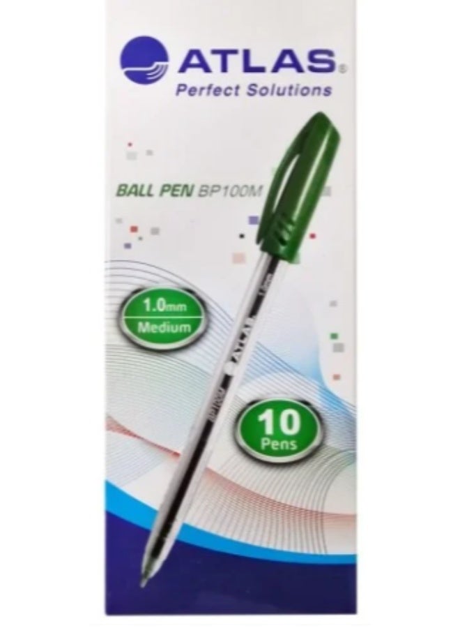 Atlas Ball Pen 1.0mm pack of 10