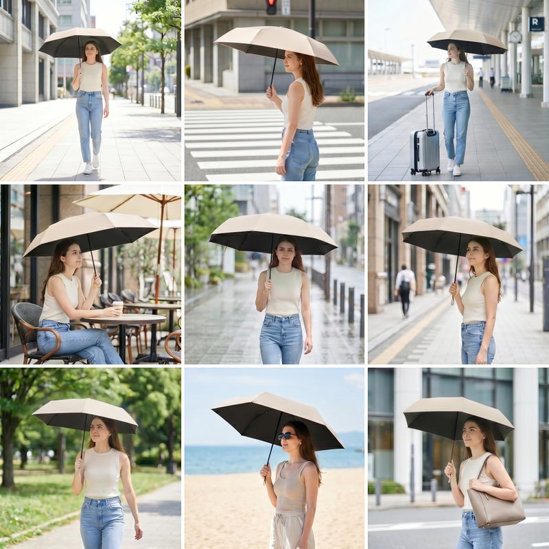 Mini Travel Umbrella, UPF 50+ UV Sun Protection - Image 4