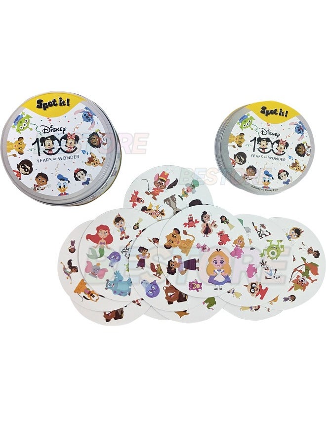 Spot it Spot It! Disney 100 Years of Wonder Card Game, Matching Game, Fun Kids Game for Family Game Night, Travel Game for Kids, Great Gift for Kids, Average Playtime 15 Minutes  - Image 2