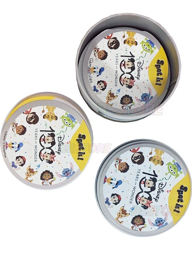 Spot it Spot It! Disney 100 Years of Wonder Card Game, Matching Game, Fun Kids Game for Family Game Night, Travel Game for Kids, Great Gift for Kids, Average Playtime 15 Minutes  - Image 3