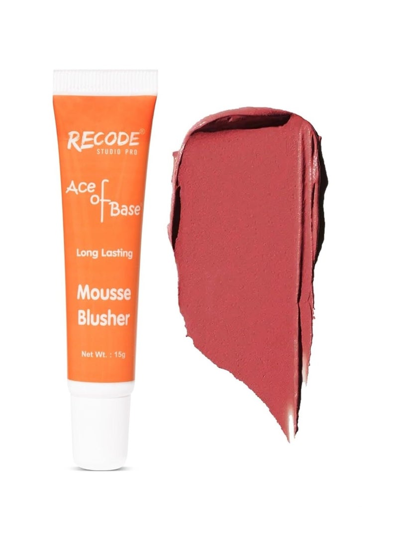 Recode Studio Pro Ace of Base Long Lasting Mousse Blusher 15g Shade 04 Born to Shine 