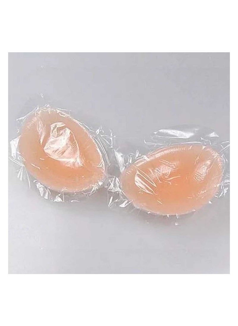 Caprisious - Strapless Silicone Bra Sticky Bra Invisible Lift up Backless Bra Adhesive Push up Bra Front Closure Plus Size F Bra Cup Self Adhesive Invisible Bra Breast Lingerie for Ladies Women - Image 1