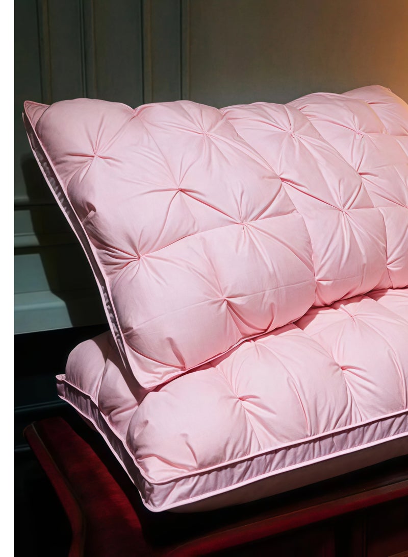 1pc cervical spine support ultra soft fluffy pillow, relaxing sleep, no deformation, breathable and skin friendly fabric, sleep massage pillow core, moisture absorbing and breathable - machine washable, suitable for all seasons  - Image 1