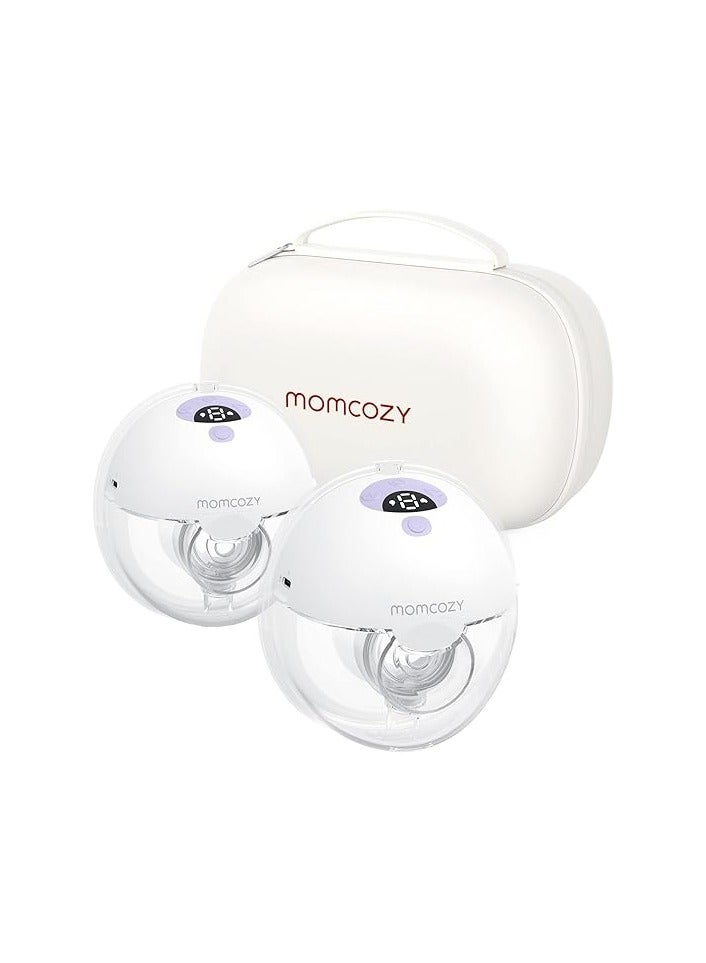 مام كوزي موموكوزي مضخة ام 5 يمكن ارتداؤها بدون استخدام اليدين للأمهات، هدية (2 قطعة، ارجواني) - Image 1