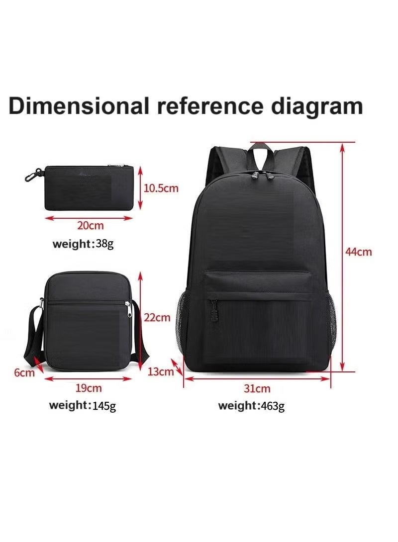 3 Pcs Set Battle For Dream Island School Bag Satchel Pencil Case Set Anime Battle For Dream Island Gifts For Kids Game Fans