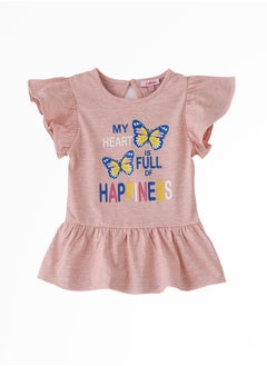 Jelliene Sunshine Squad: Girls' Comfy Cotton Tees Playful & Summer Fun  - Image 1