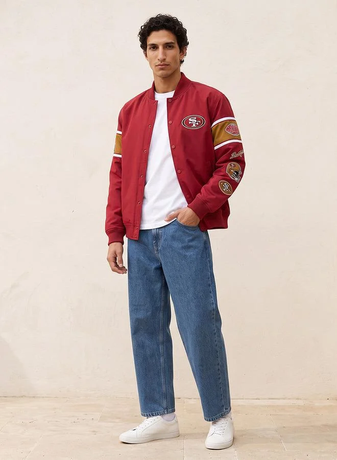 SP Characters San Francisco Varsity Jacket with Button Closure