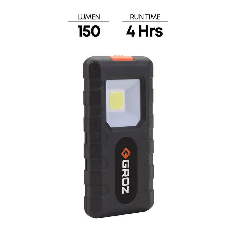 Groz Portable Mini Torch with Magnetic Clip 150 lumens 3 Watts Small Torch for Treks Emergency Torch Automobile Repairs Camping Hiking etc LED140 - Image 2
