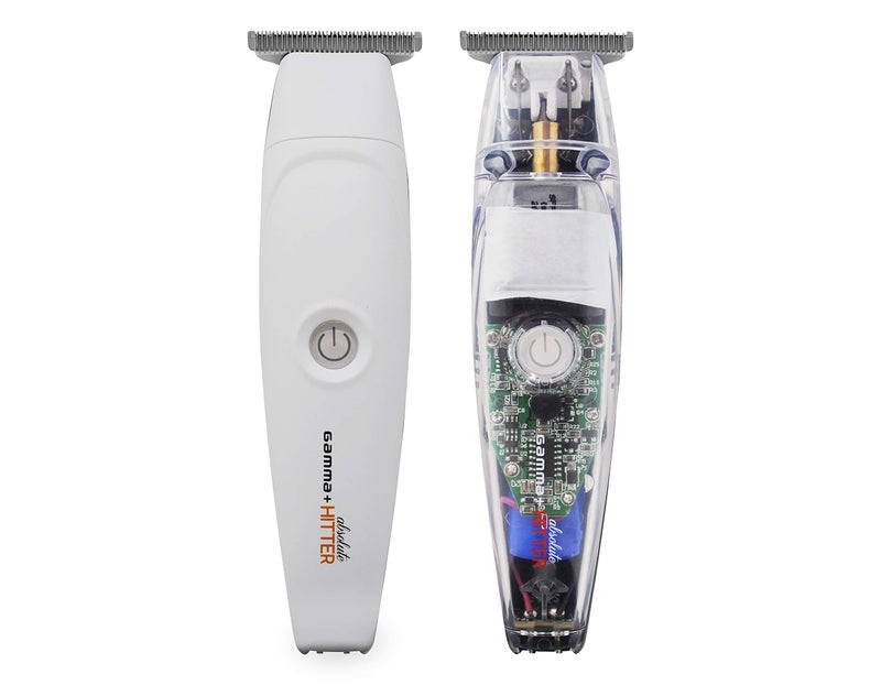 GAMMA+ Replacement Absolute Hitter Hair Trimmer Model Lids - Clear and Matte White - Image 1