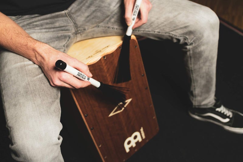 Meinl Percussion Retractable Nylon Cajon Drum Brushes — Made in USA — for Acoustic Music (CB2) - Image 2