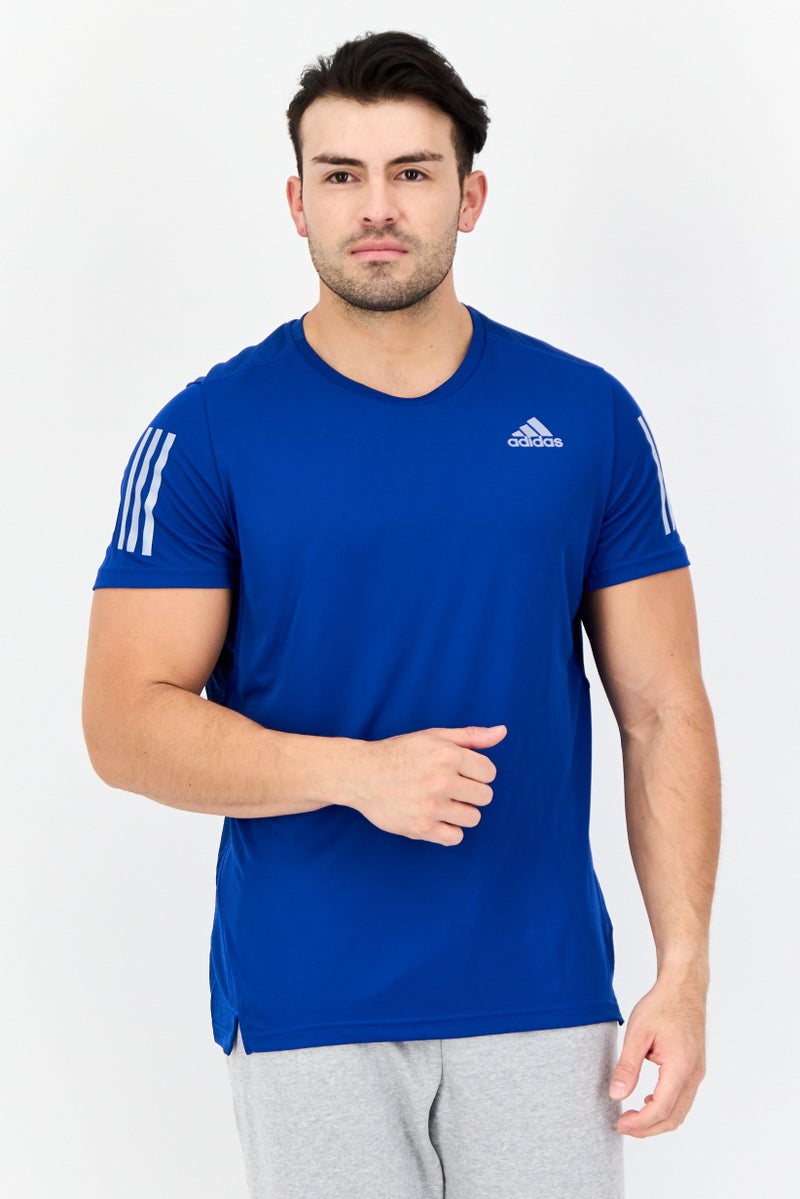 Adidas Men Sportswear Fit Short Sleeves Training T-Shirt, Dark Blue - Image 1