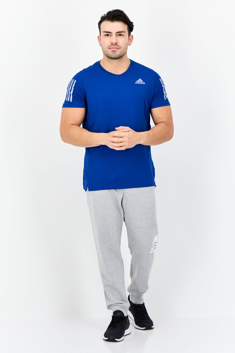 Adidas Men Sportswear Fit Short Sleeves Training T-Shirt, Dark Blue - Image 4