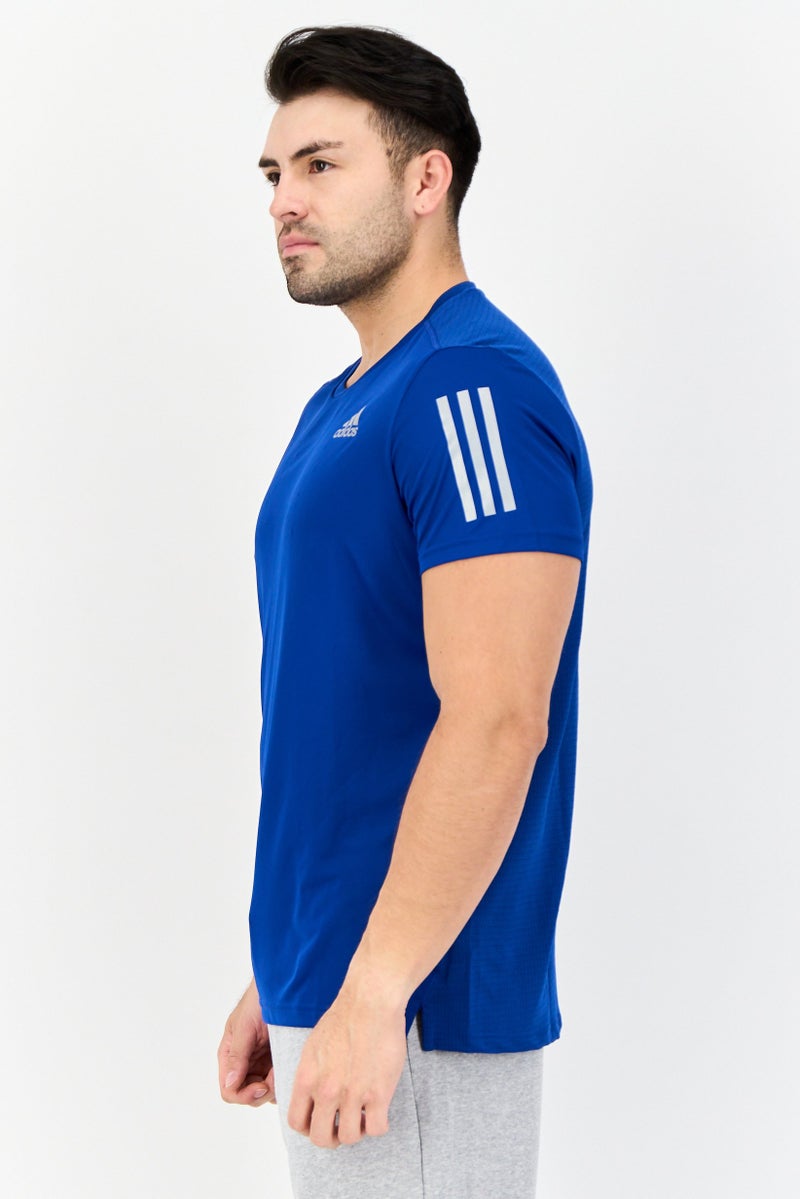 Adidas Men Sportswear Fit Short Sleeves Training T-Shirt, Dark Blue - Image 3