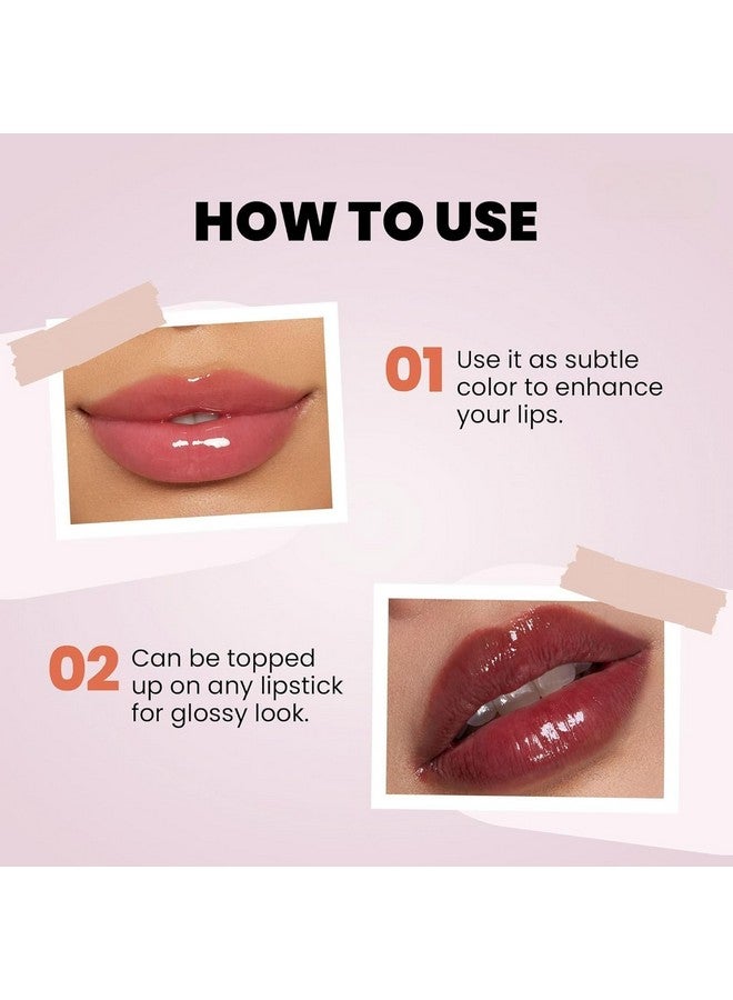 Korean Jelly Clear Transparent Fruit Lip & Cheek Lip Oil Gloss - Image 4