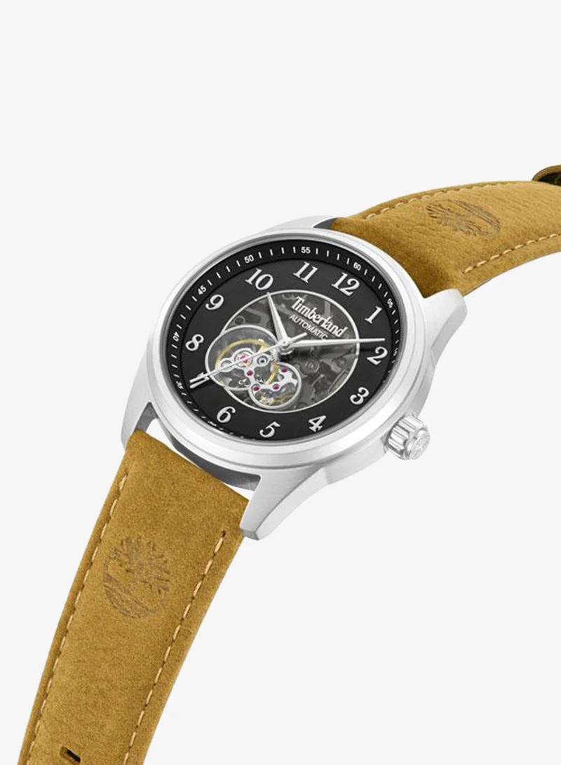 تمبرلاند Northbridge Black Dial Leather Strap Automatic Watch for Men, 43mm