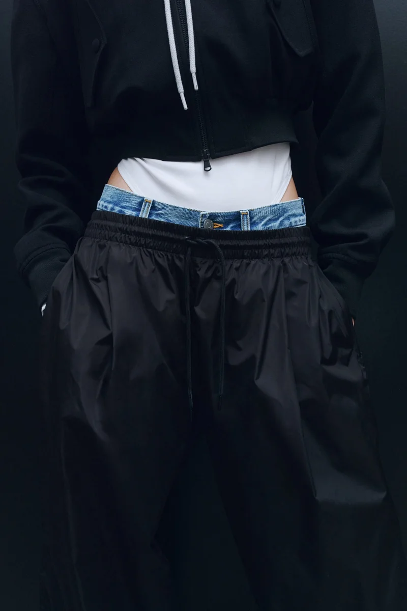 H&M Nylon Track Pants - Wardrobe.NYC