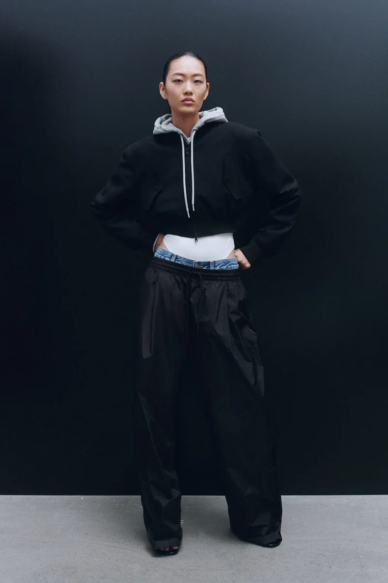 H&M Nylon Track Pants - Wardrobe.NYC