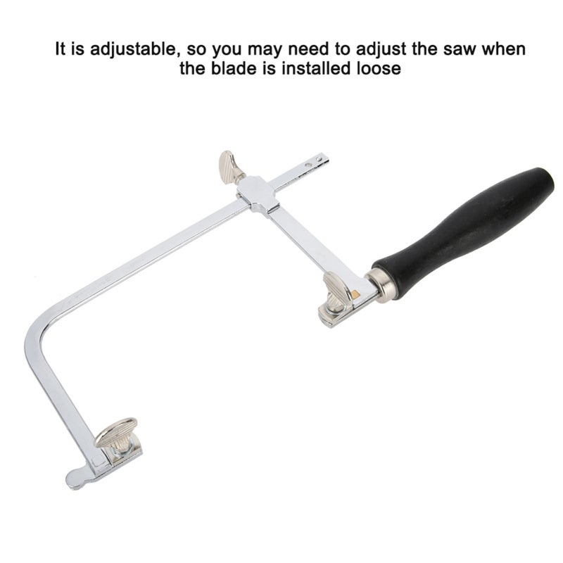 Adjustable Sawbow: 14Cm Blade Compatible, Compact Space-Saving - Versatile Ushape Hacksaw for Outdoor Leisure, Home, Decoration, Handicraft & Construction Use - Image 5