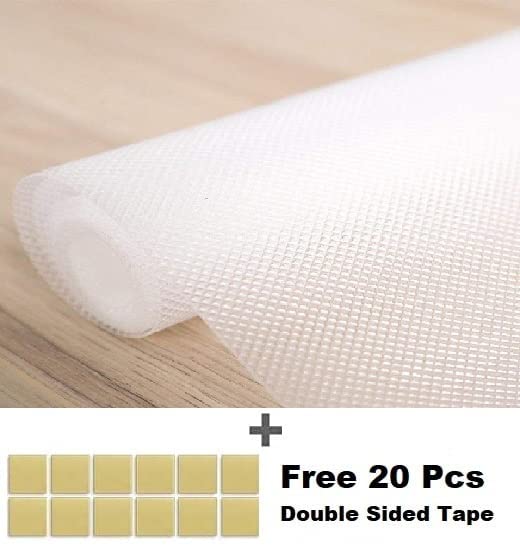 ElastPro (50 cm X 10 m) Transparent EVA Food Grade Washable Anti Slip Mat/Sheet for Fridge, Shelf Liner, Table, Kitchen Drawer mat (Diamond Texture, Transparent) - Image 3