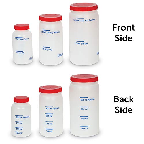 Learning Resources Measuring Jars - 5 Pieces, Grades K+| Ages 5+ Measurement Tools, Math and Science Classroom Supplies, Liquid Measurement and Equivalencies - Image 3