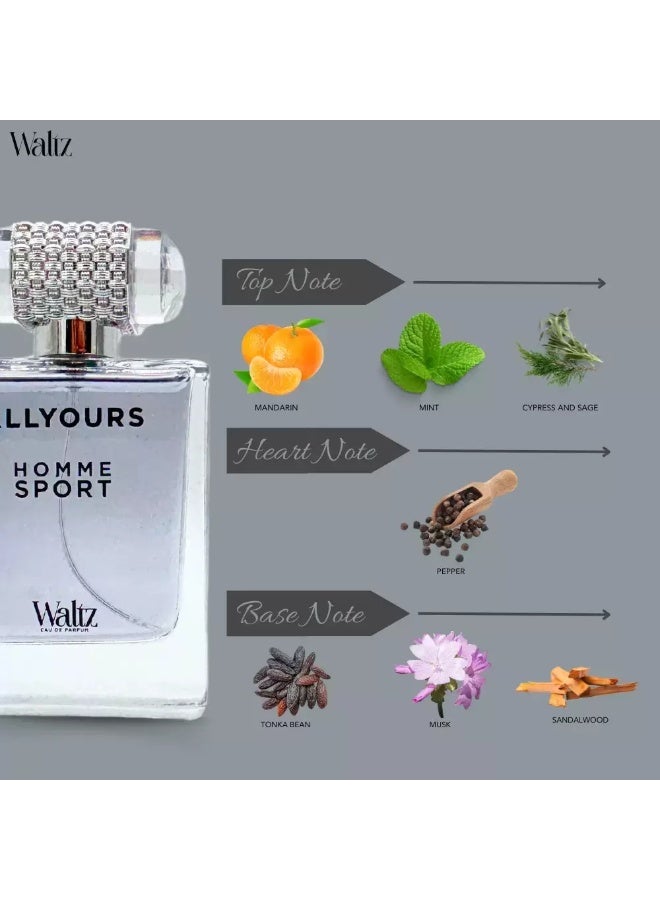 Waltz عطر والتز أول يورس هوم سبورت للرجال - 100 مل - Image 4