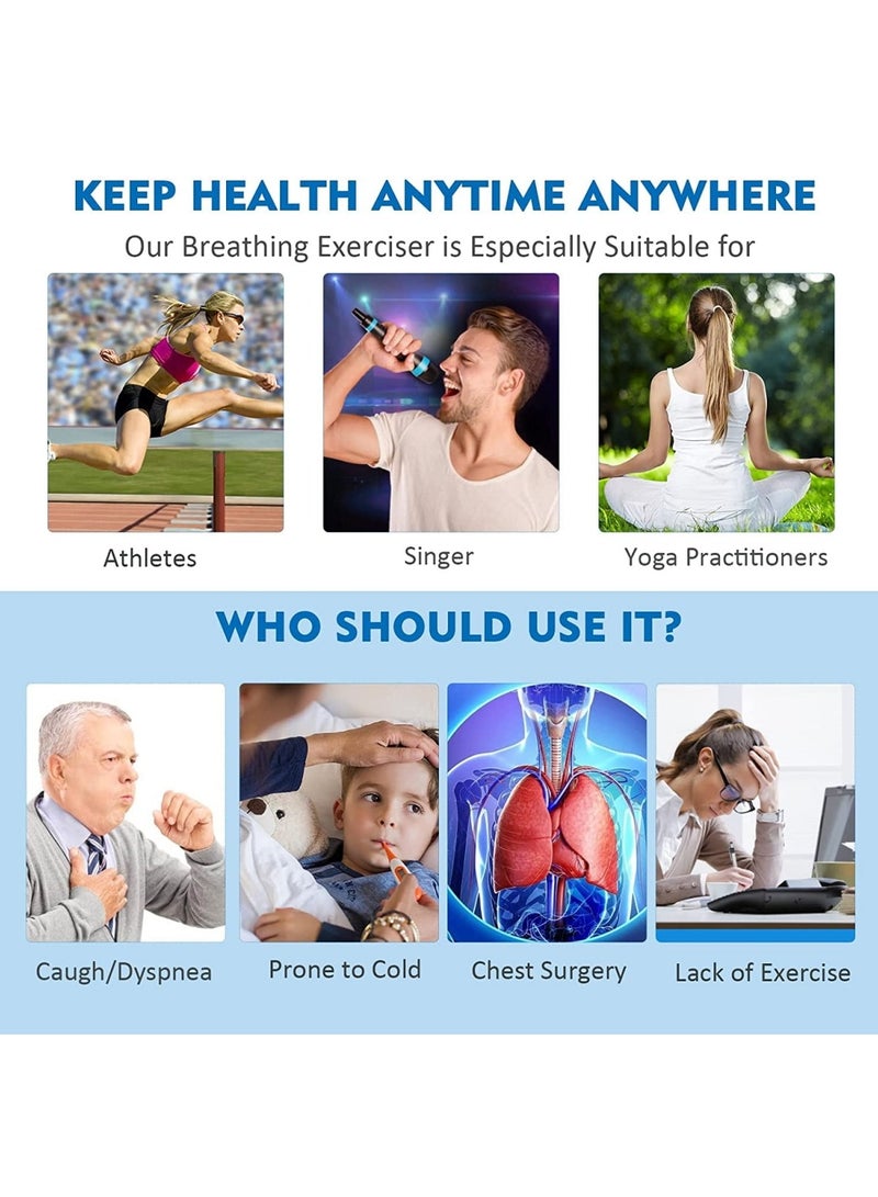 Breathing Exerciser Device for Lung Vital Capacity Respiratory Trainer - Image 3