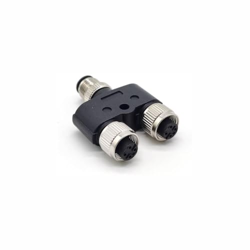 Elecbee M12 Y Connector 4 Pin Male to Female A Code Unshiled Adapter Waterproof Female to Male 4 Pin M12 Waterproof Connector (1) - Image 4