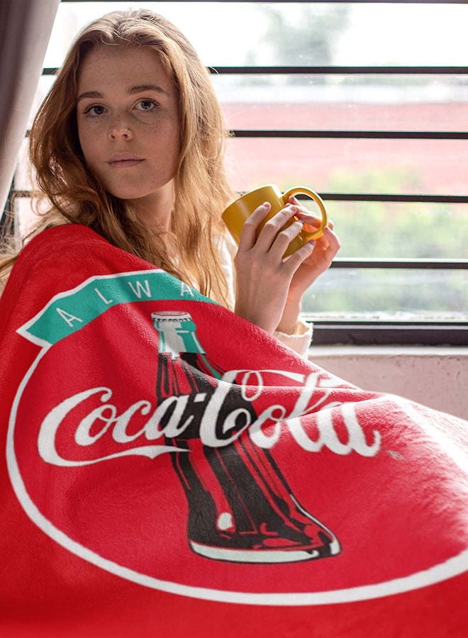 Coca-Cola Coca Cola Flannel All-Season, Ultra Soft, Fade Resistant Blanket for Kids  - Image 4