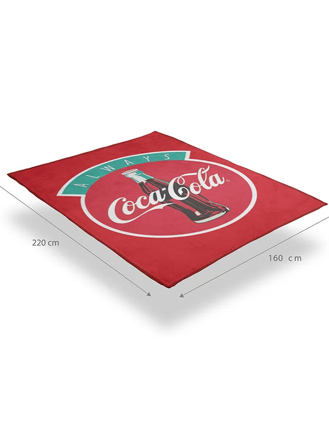 Trucare  Coca Cola Flannel All-Season, Ultra Soft, Fade Resistant Blanket for Kids  | Best Price UAE