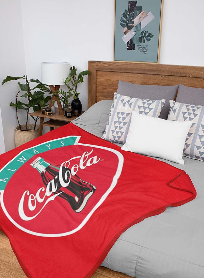 Coca-Cola Coca Cola Flannel All-Season, Ultra Soft, Fade Resistant Blanket for Kids  - Image 3