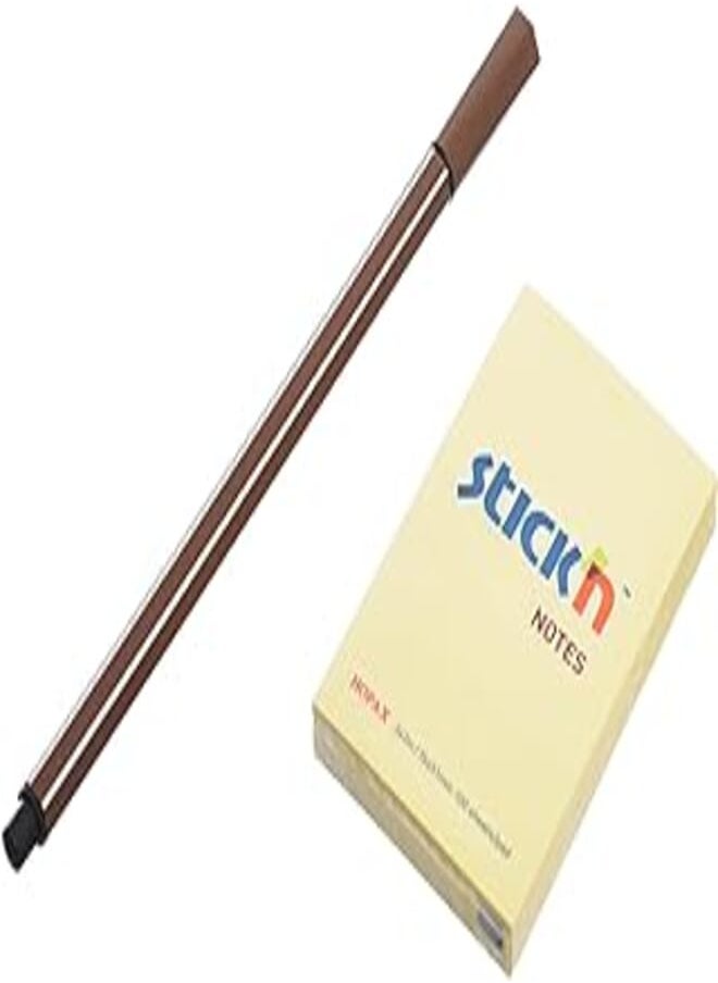 Hopax Hopax Stickin High Quality Sticky Notes Size 76 * 76 mm 100 Sheets with Pen for Tasks, Messages and Notes - Multi Color 