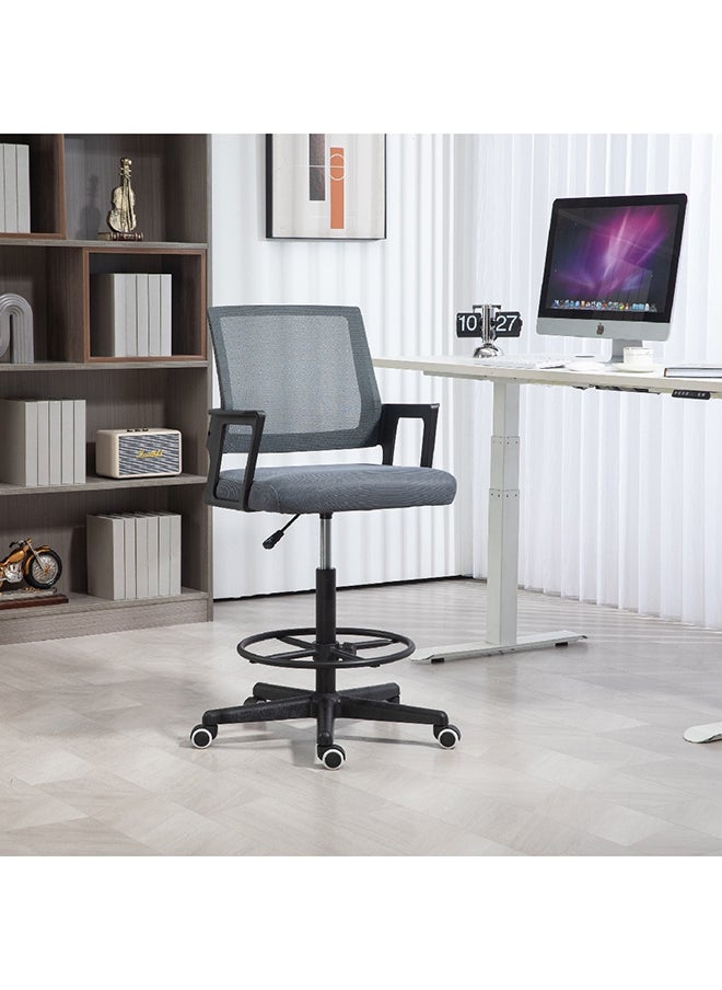 Home Box Apex Mesh Drafting Office Chair Grey 58 x 125 x 54 cm - pzsku/Z4C912B85FD843EEFC56AZ/45/_/1716292863/231a04a9-85f0-45a1-92b2-f43616af73d1