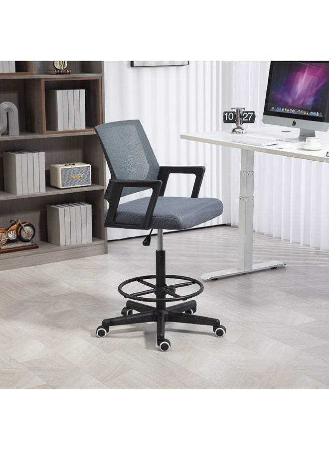 Home Box - Home Box Apex Mesh Drafting Office Chair Grey 58 x 125 x 54 cm - Image 1