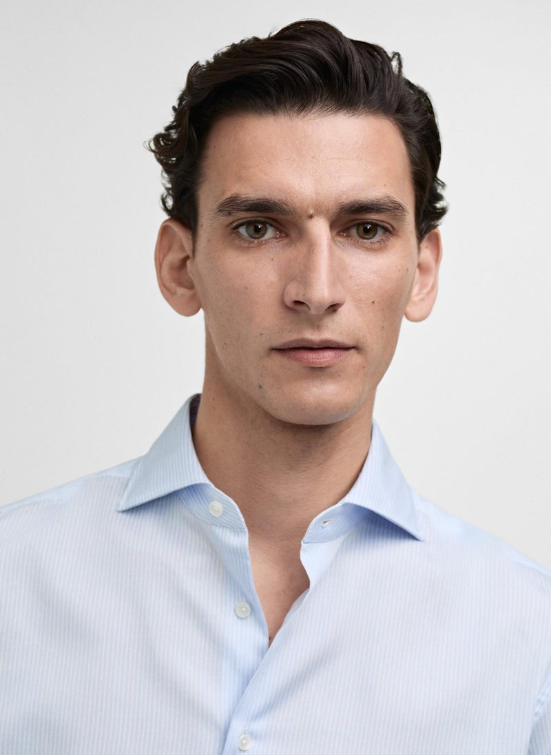 Mango Man Casual Slim Fit Suit Shirt  - Image 4