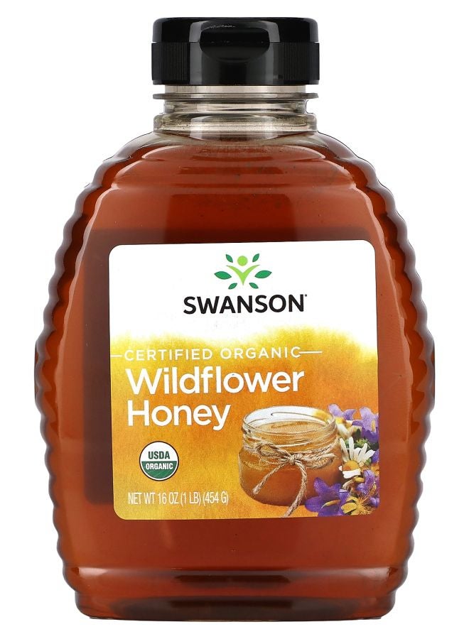 SWANSON Certified Organic Wildflower Honey 16 oz (454 g)