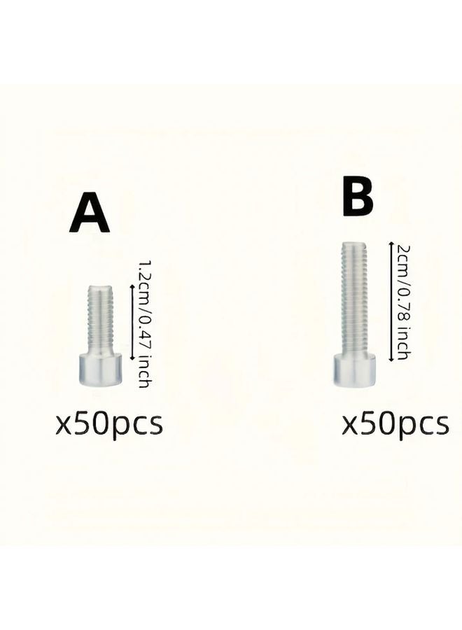 50pcs Hexagon Screws Durable Stainless Steel for Bicycle Frame Mountain Bike Kettle Holder - Image 3