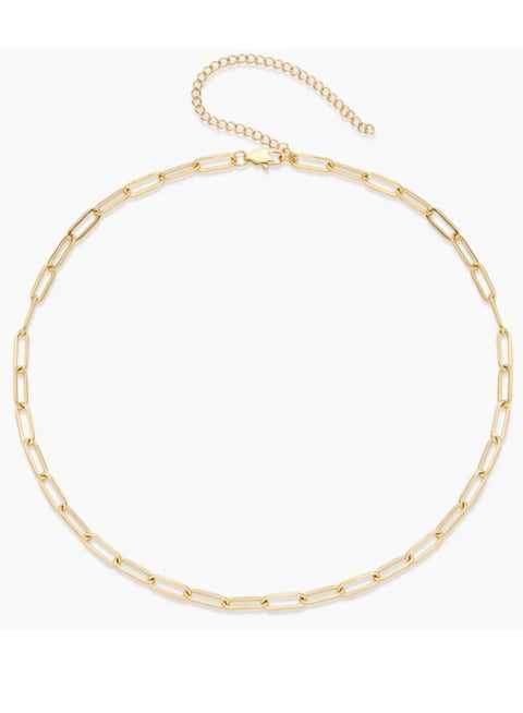 Chain Link Necklace for Women | Tarnich Free | 925 Sterling Silver Pendant, Hypoallergenic | Trendy Necklaces for Women Gold Jewelry Gift