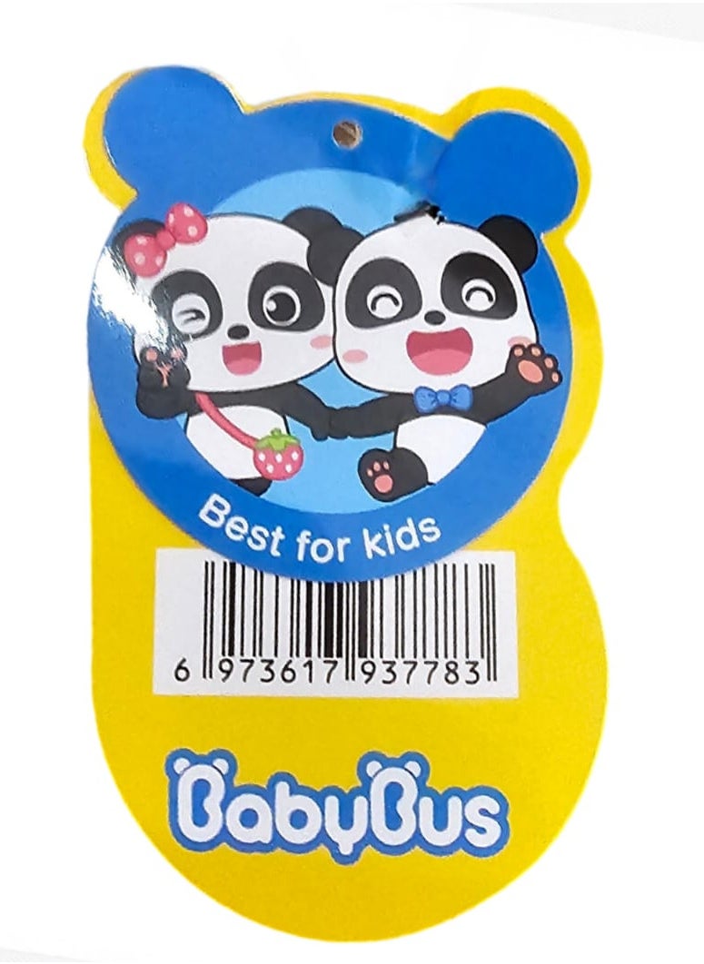 babybus - Babybus Baby Bath Toy, Pandakiki Cute Plush Standing Baby Plush, Children's Toys, Boys and Girls, Birthday Gifts, Anime Goods, Original Day, School Entrance Celebration Toys Wonderful Family Dolls for 0-3 Years Old, Qiqiqi Miao Plush Soothing Sleeping Doll, 20cm Sitting Qiqi Plush Toy - Image 1