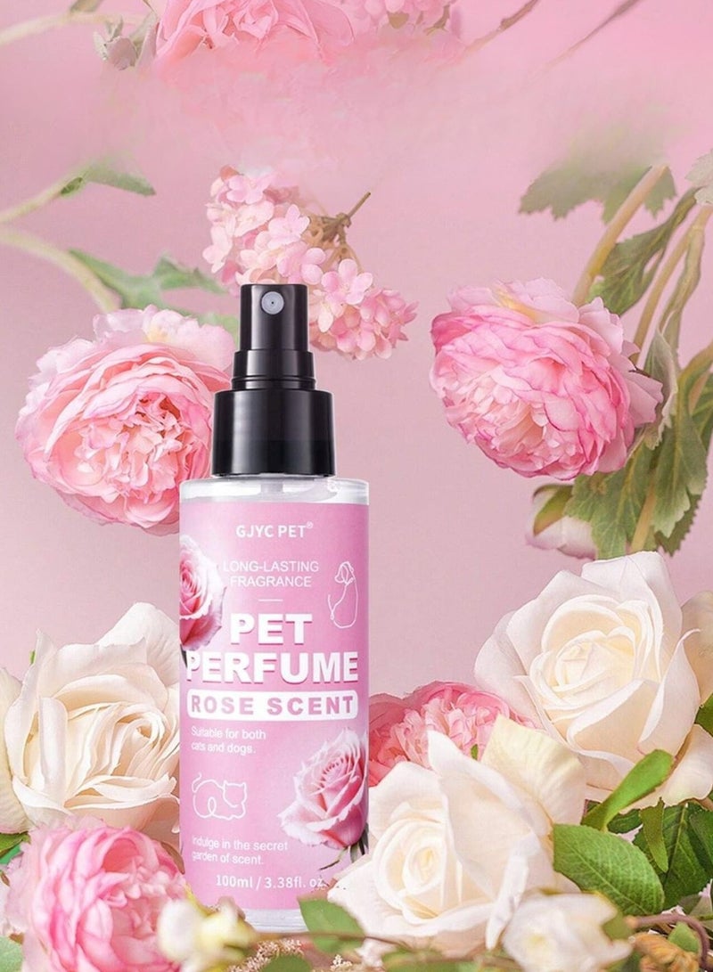 Generic Pet Perfume with Long-Lasting Rose Scent – Eliminates Odors, Softens, and Moisturizes Your Pet's Fur.  - Image 1