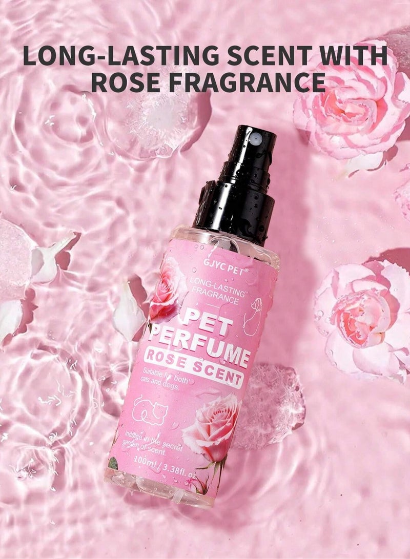 Generic Pet Perfume with Long-Lasting Rose Scent – Eliminates Odors, Softens, and Moisturizes Your Pet's Fur.  - Image 2